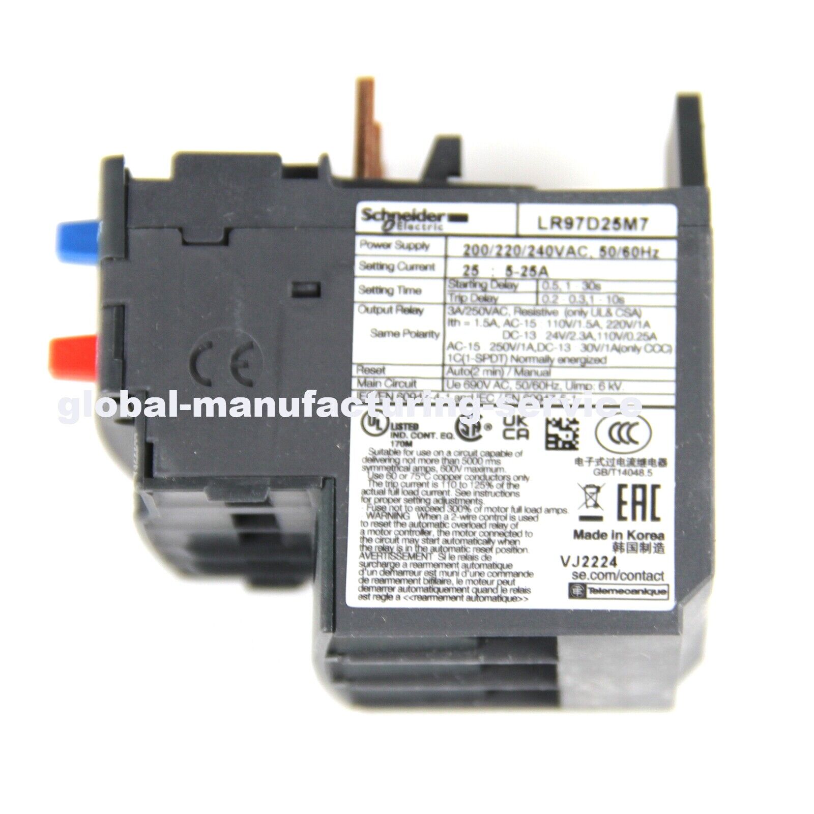 * Schneider LR97D25M7 Overload Relay * - SCHNEIDER ELECTRIC