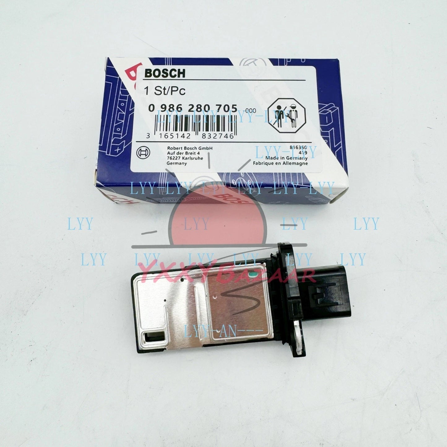Mass Air Flow Meter Fits Ford Focus Fiesta B-Max 1.5 1.6 dCi 2.0 2.3 0986280705
