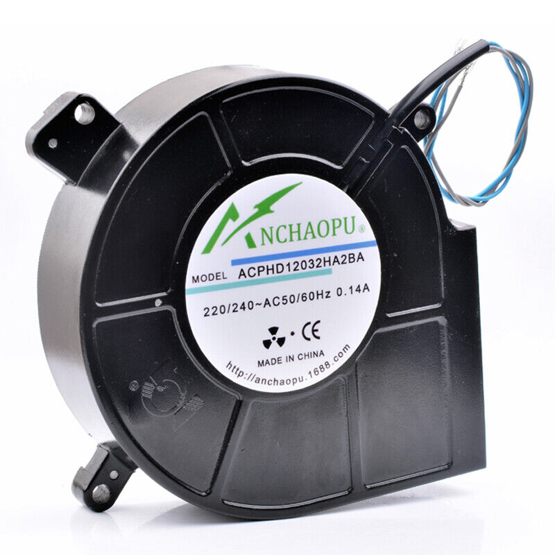 new HD12032HA2BA 12cm 220V/240V oven cabinet all metal centrifugal turbo blower - KOEED