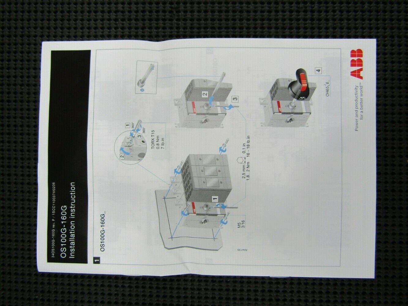 ABB 1SCA121974R1001 OS100GJ30 Fused Switch - ABB