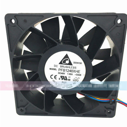 1pc Delta PFB1248XHE 12038 48V 1.92A -CA20 12CM 4-wire violent fan