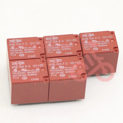 10PCS Song chuan 875B-1CH-F-C 12VDC Power Relay 5Pins