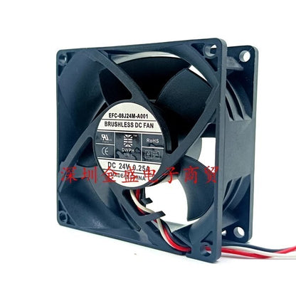 DWPH EFC-08J24M-A001 8032 DC24V 0.25A 8CM 2-Wire Inverter Cooling Fan
