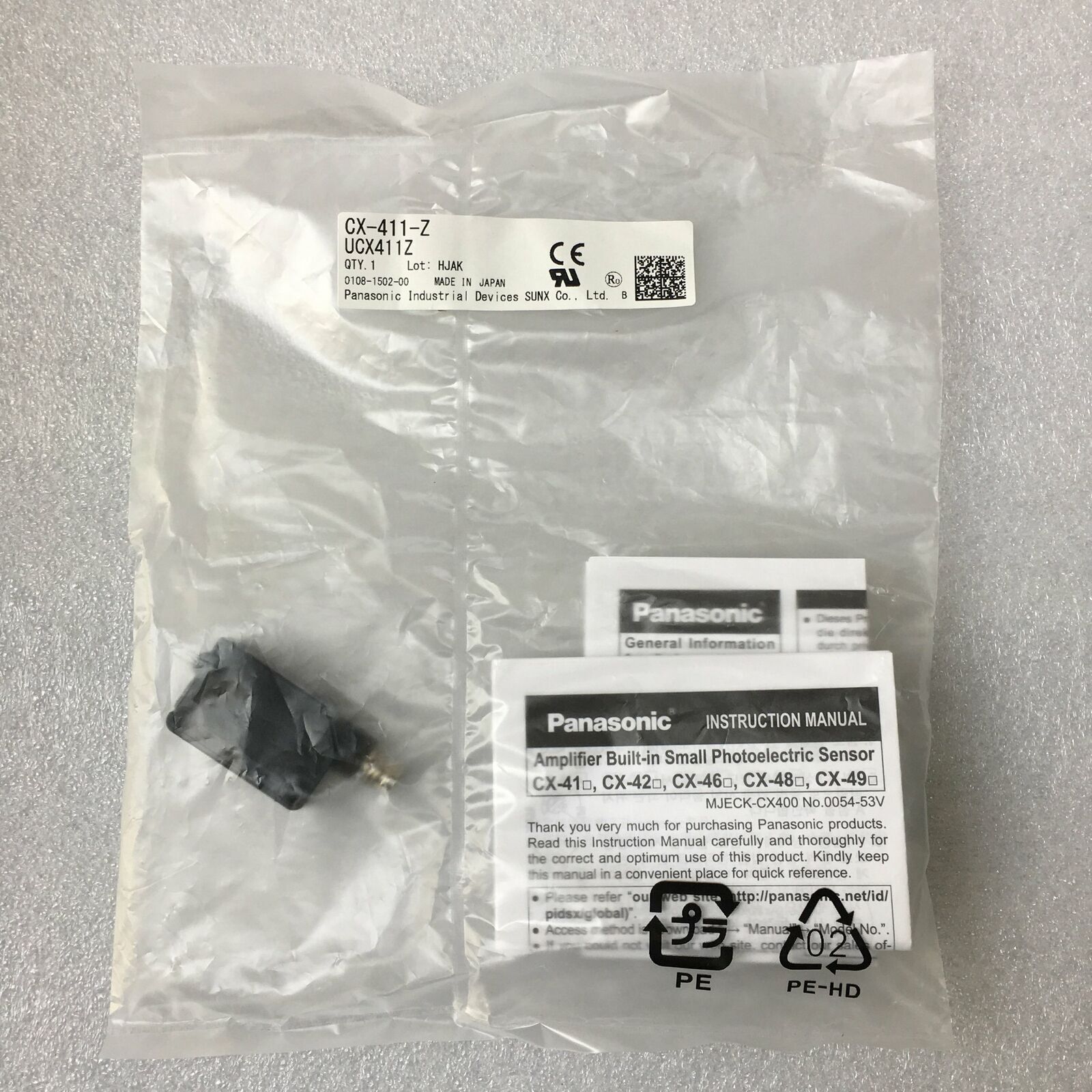 Compact sensor for reliable photoelectric detection | Panasonic CX-411-Z in bag - PANASONIC