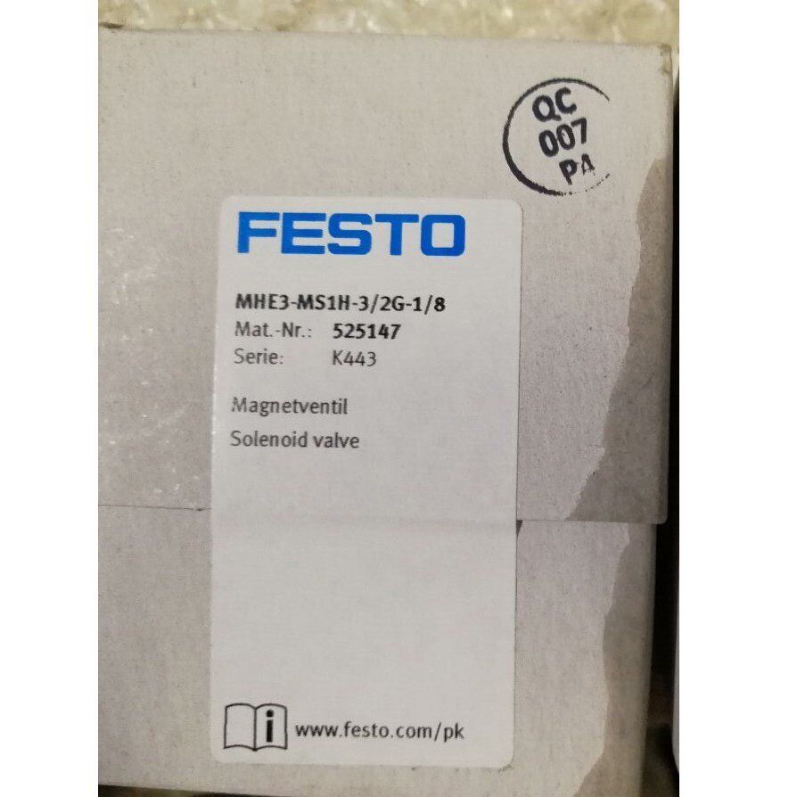 Festo solenoid valve MHE3-MS1H-3/2G-1/8 SPOT STOCK - FESTO