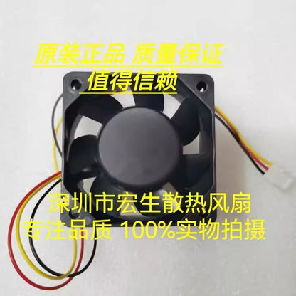 SANYO 109R0612J401 6025 DC12V 0.47A 6CM 3-Wire Silent Cooling Fan