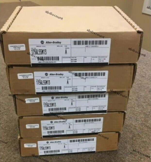 Factory Sealed AB 1756-L55M13 Processor Unit with Memory Expansion 1756L55M13 - NEW FACTORY SEALED