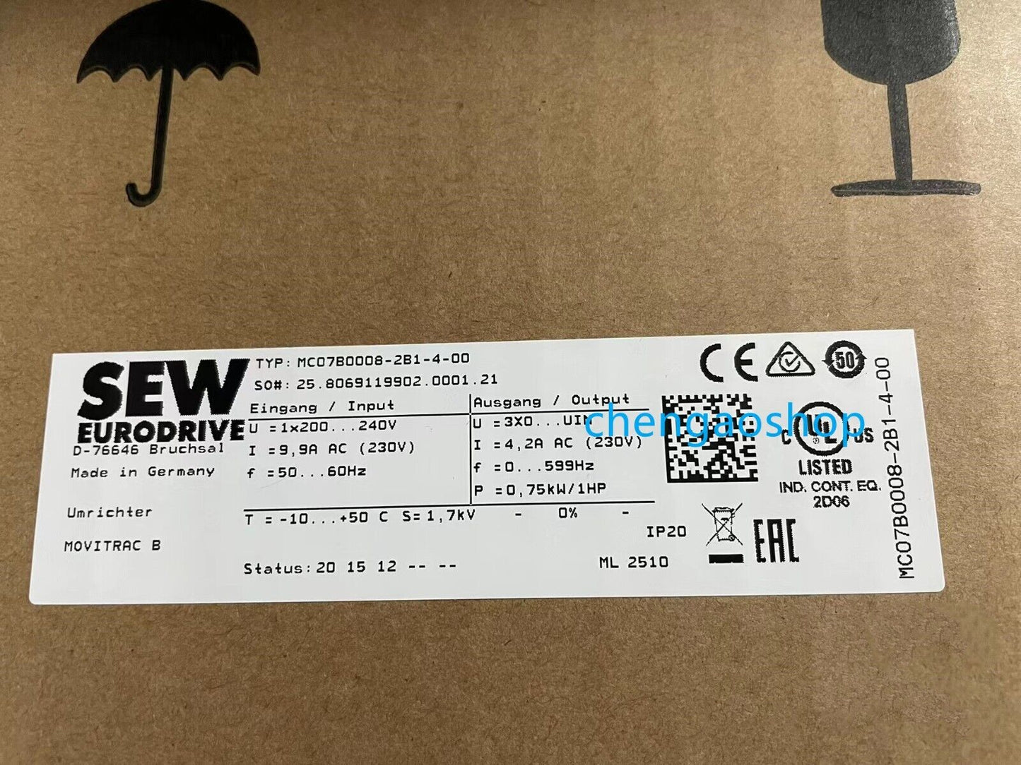 New 1PCS SEW MC07B0008-2B1-4-00 In-Box - KOEED