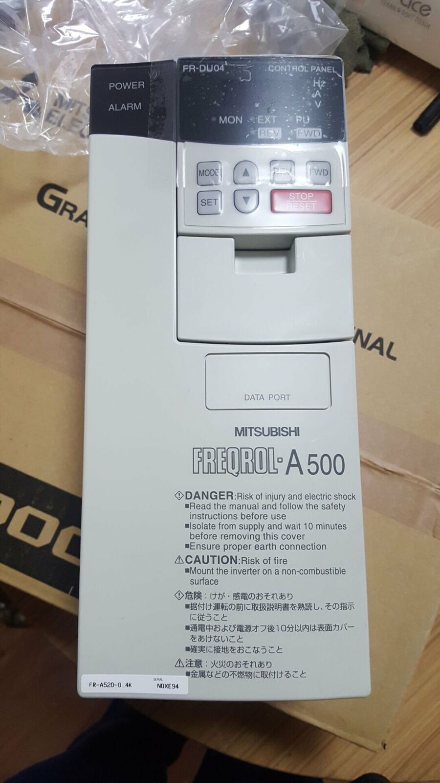 Used Mitsubishi Frequency Converter FR-A520-0.4K & FRA5200.4K, Fully Tested - MITSUBISHI