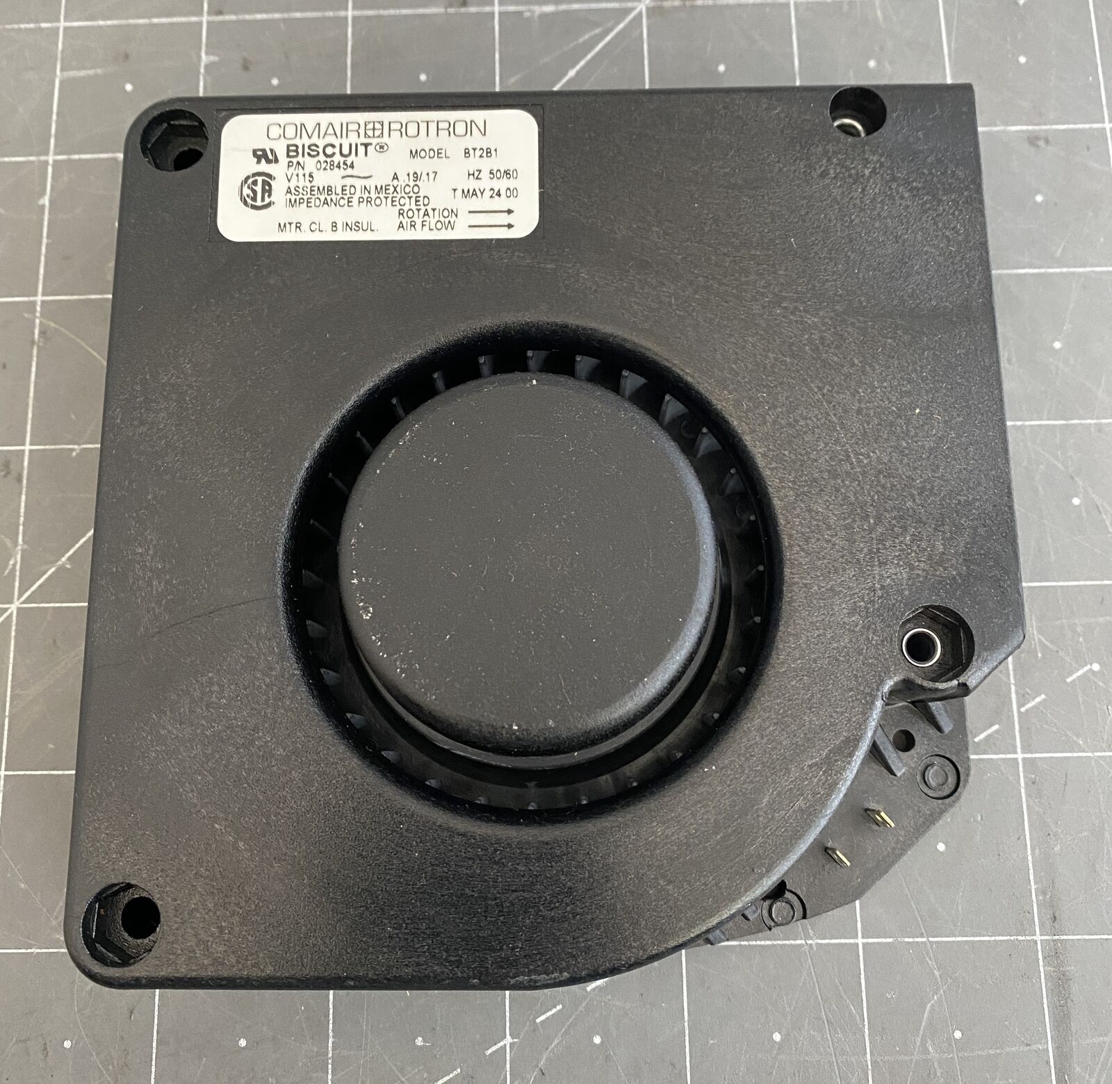 new Comair Rotron BT2B1 Biscuit Fan V115~ A .019/0.17 PN: 028454 - COMAIR