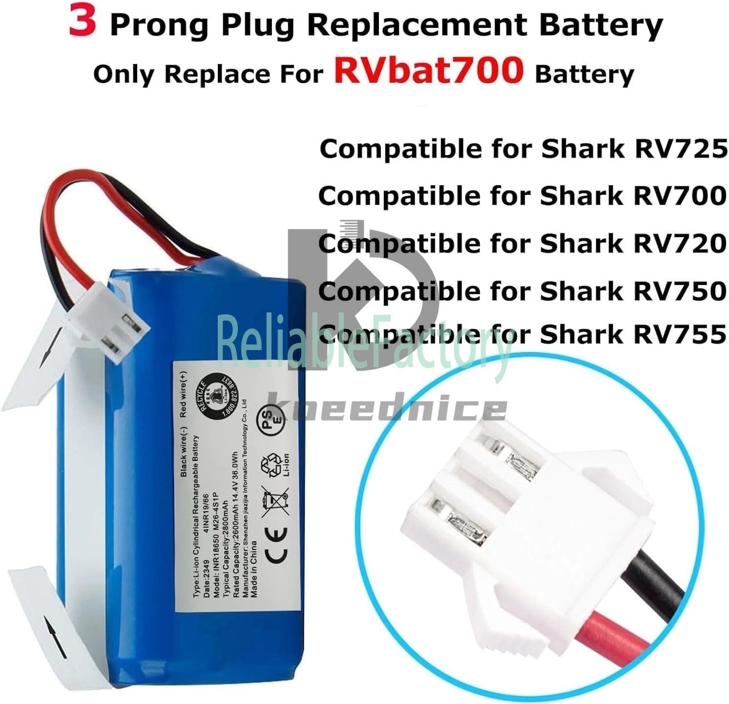 INR18650 M26 4S1P Robot Vacuum Cleaner Battery Replacement for Eufy RoboVac 11