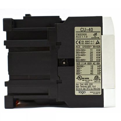 TECO CU-40 AC Contactor 110V - TECO