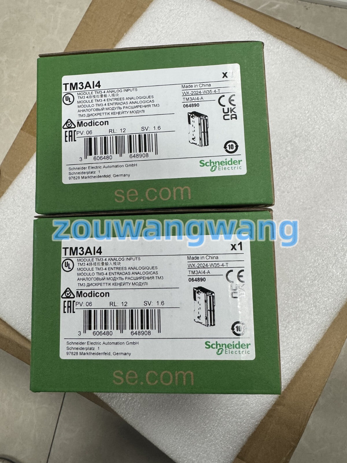 new TM3AI4 module controller, of TM3AI4