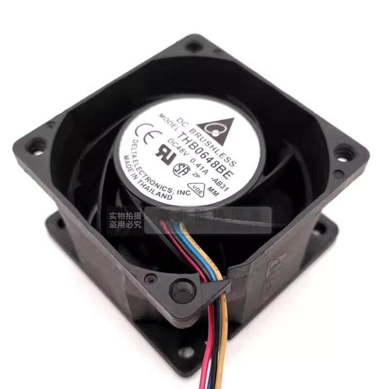 Delta THB0648BE 6038 DC48V 0.41A 6CM 4-Wire Server Cooling Fan