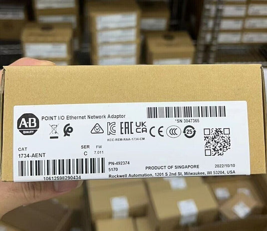 New Sealed AB 1734AENT Ethernet Network Adaptor C POINT - NEW SEALED