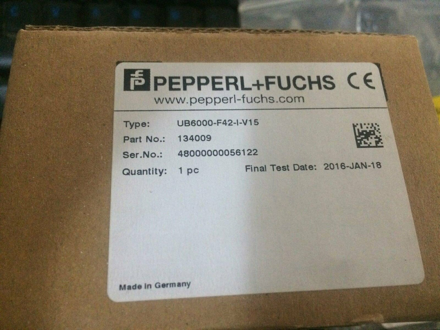 Pepperl+Fuchs UB6000-F42-I-V15 Sensor - PEPPERL+FUCHS