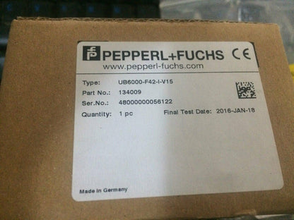 Pepperl+Fuchs UB6000-F42-I-V15 Sensor - PEPPERL+FUCHS