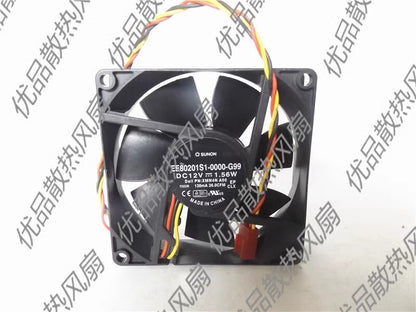 SUNON EE80201S1-0000-G99 8020 DC12V 1.56W 80*80*20MM 3-Pin Cooling Fan