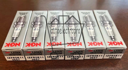 NGK 3657 Laser Iridium Spark Plugs IZFR5K11 - Pack of 6