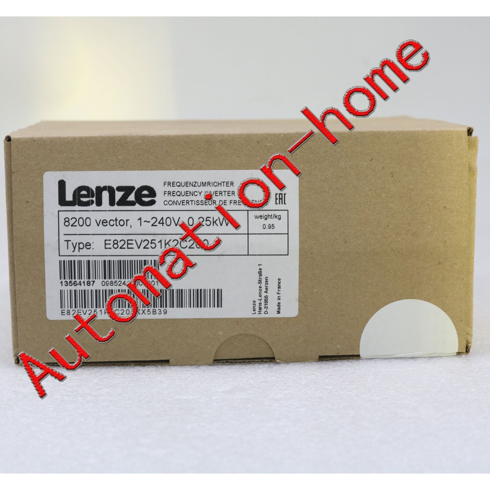 new  Lenze E82EV251K2C200 Inverter 1-240V 0.25KW