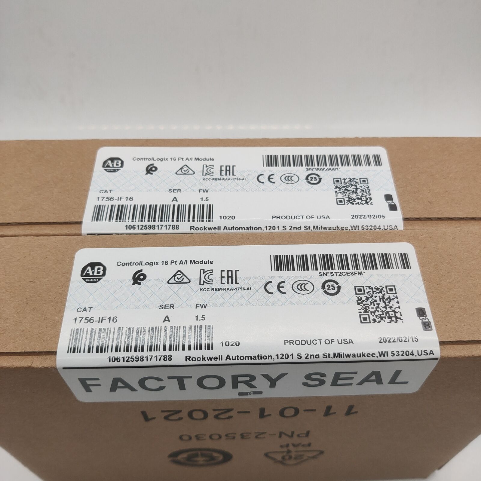ControlLogix 16 Pt Input Module AB 1756IF16 US - CONTROLLOGIX