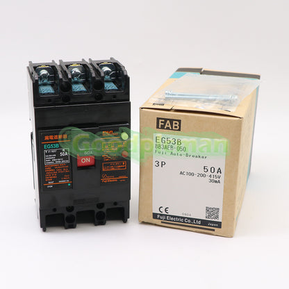 Fuji EG53B Circuit Breaker 50A 3P 1Pcs/