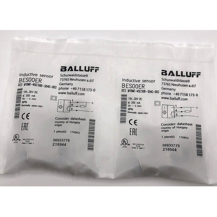 Balluff Proximity Switch BES M18ME-NSC50B-S04G-003 - BALLUFF