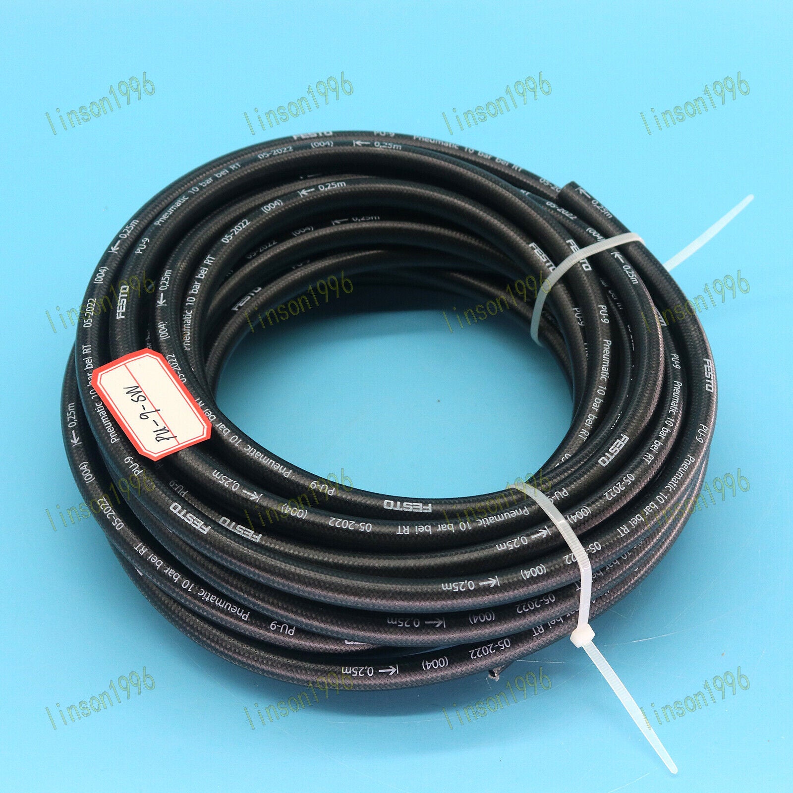 FESTO PU-9-SW 12134 10 Meters plastic tubing black ship - FESTO