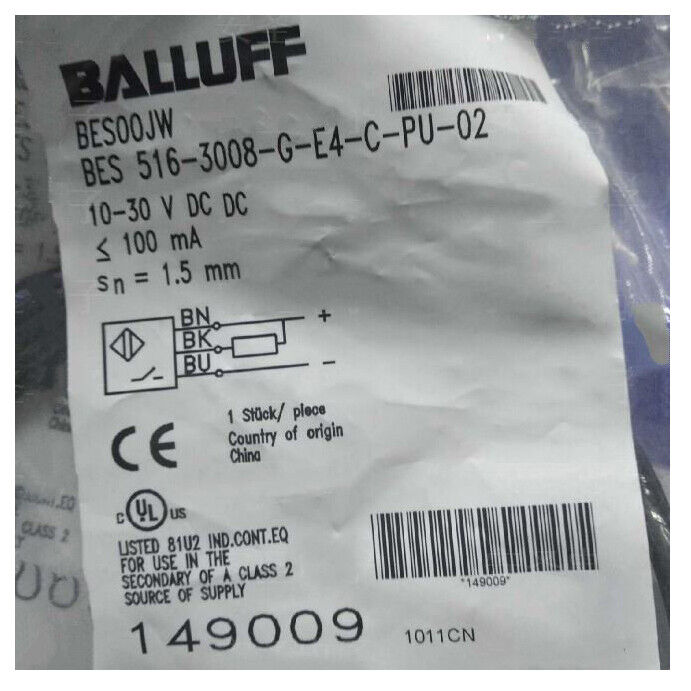 new 1PC  Balluff Proximity Switch BES 516-3008-G-E4-C-PU-02 Balluff