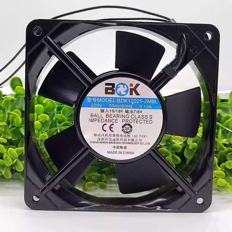 1PCS BDK12025-2MBL 220V 0.12A 12CM Silent Cooling Fan