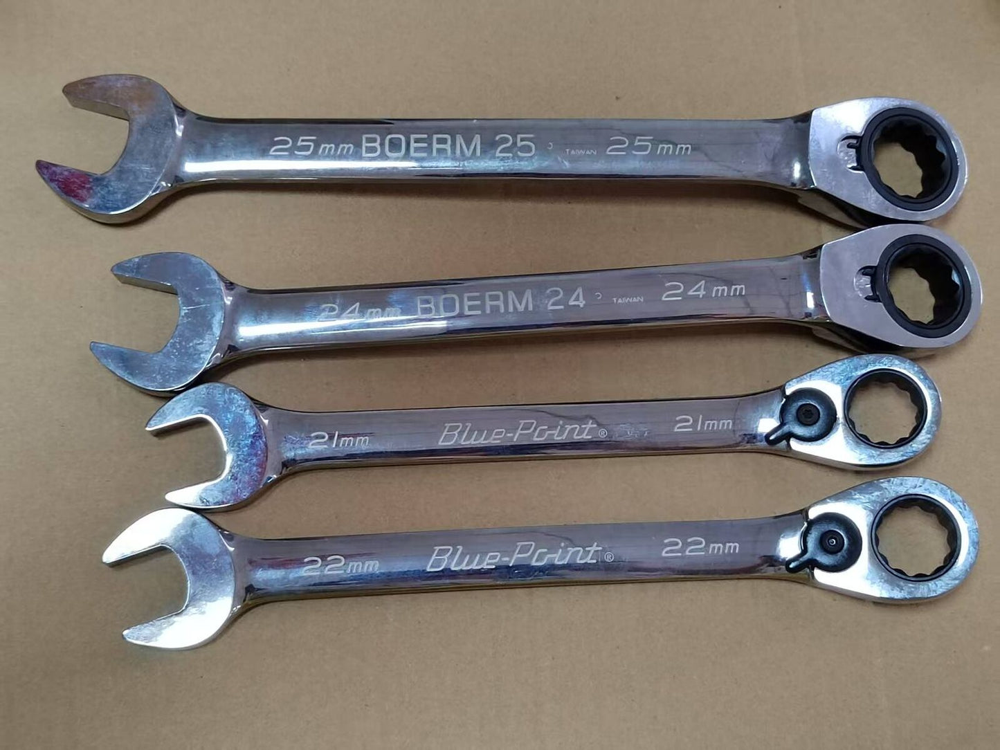 new Ratchet Spanner Set BOERM704 Blue Point 21 22 24 25mm