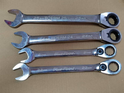 new Ratchet Spanner Set BOERM704 Blue Point 21 22 24 25mm