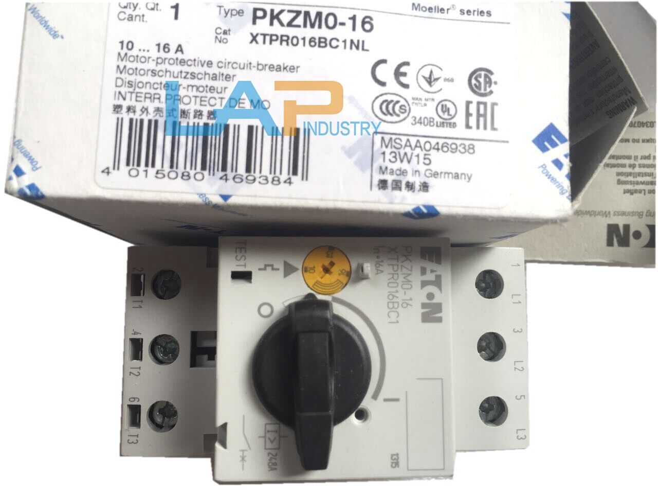 new 1PC FOR EATON Motor Circuit Breaker PKZM0-16 10-16A  IN BOX