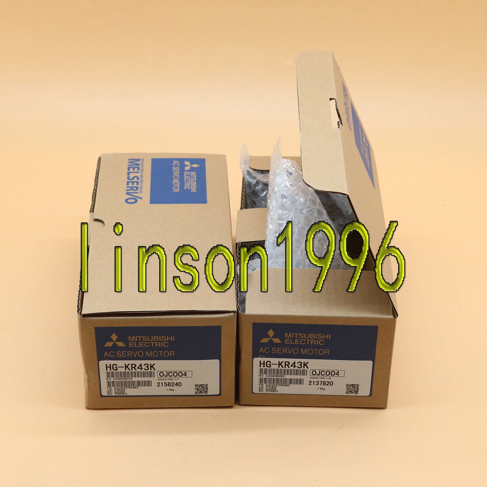 1PC Mitsubishi AC Servo Motor HG-KR43K 1yr - MITSUBISHI