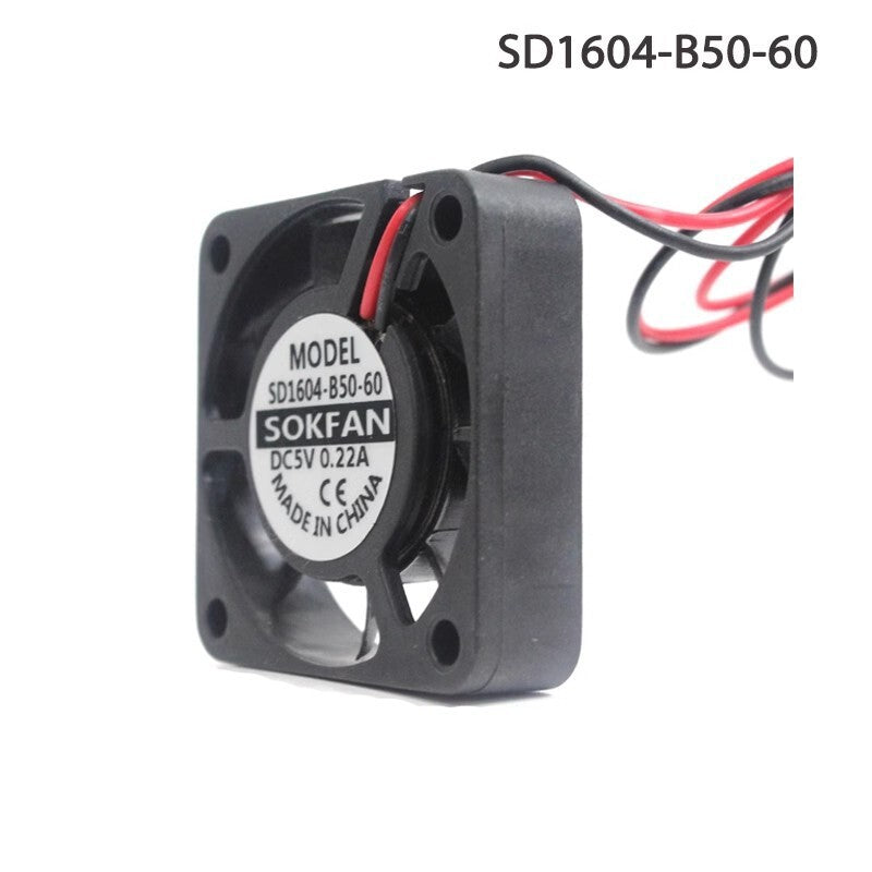 SOKFAN SD1604-B50-60 4010 5V 0.22A 4cm 2-wire miniature axial cooling fan