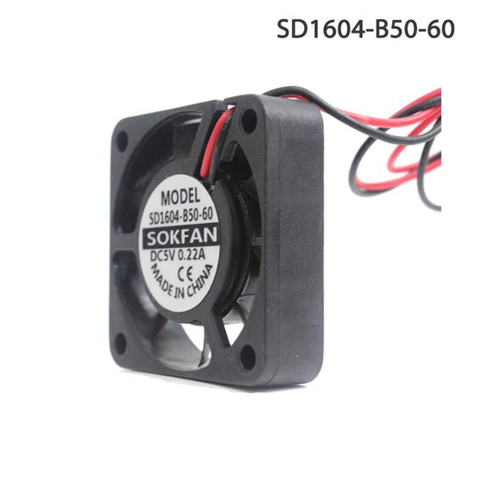 SOKFAN SD1604-B50-60 4010 5V 0.22A 4cm 2-wire miniature axial cooling fan