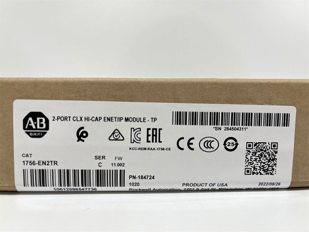 Allen-Bradley 1756-EN2TR SERC Module 2-PORT ENET/IP Factory Sealed - ALLEN-BRADLEY