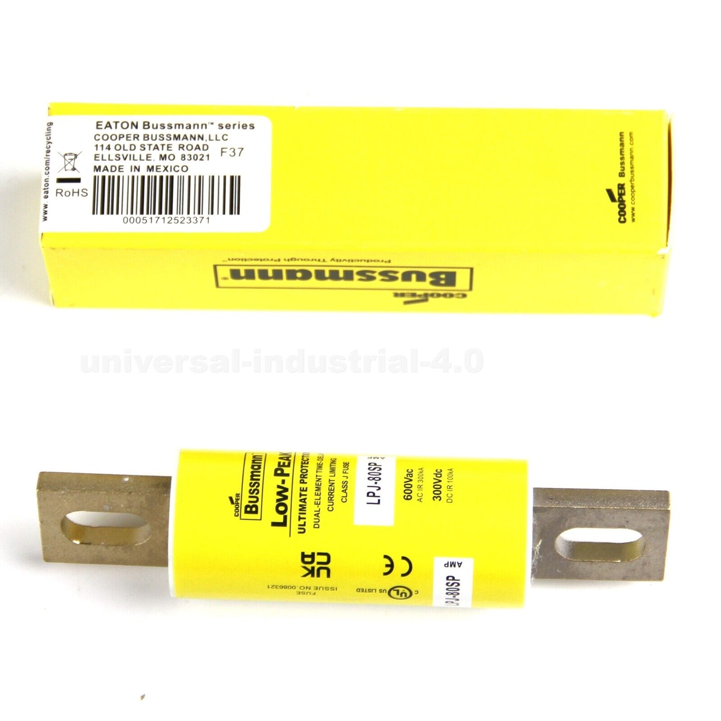 Bussmann LPJ-80SP Fuse 600V 80A - IN BOX - 22:37:32 CST - Saturday, March 8, 2025 - BUSSMANN