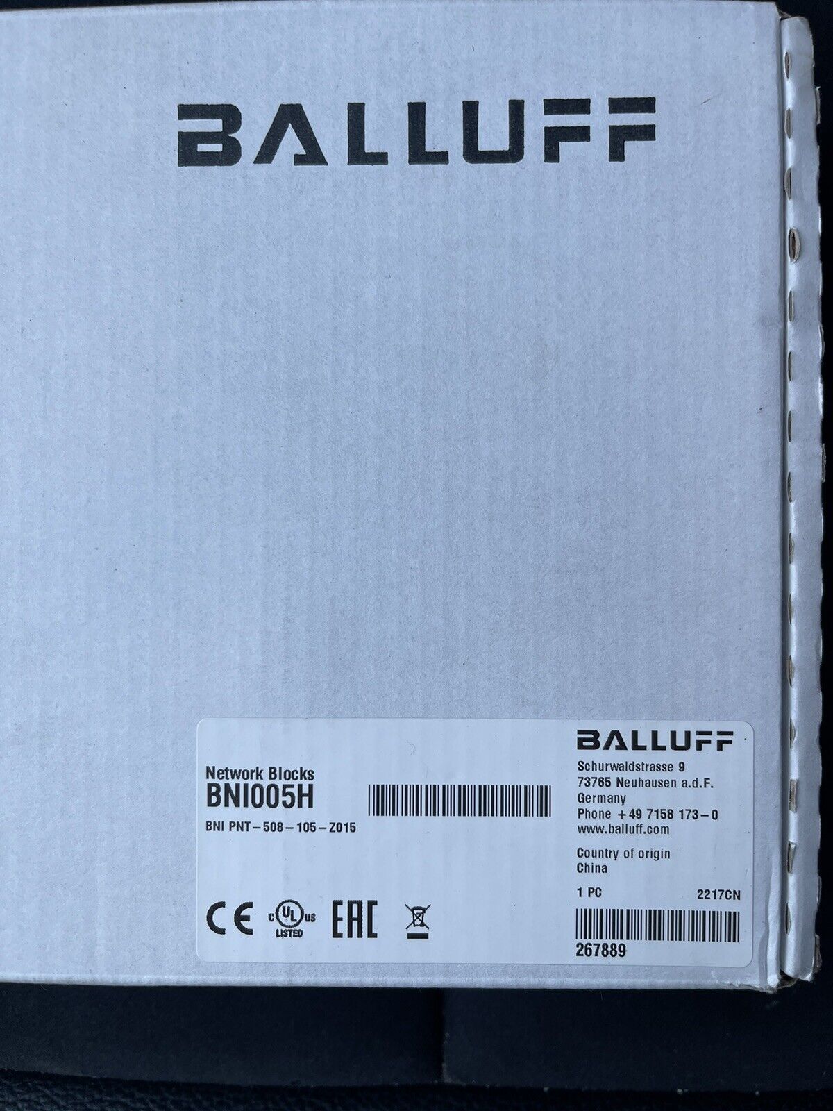 1PCS Balluff BNI005H Netzwerk-Modul BNI PNT-508-105-Z015 Factory Sealed