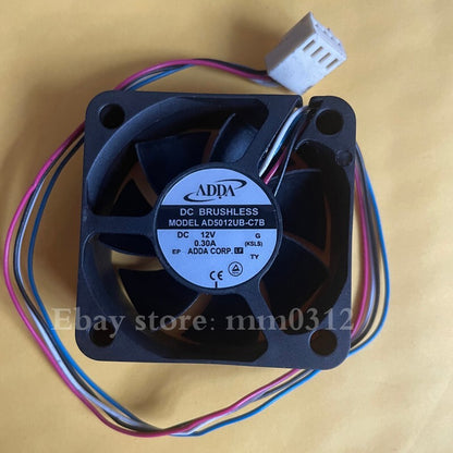 ADDA AD5012UB-C7B 5020 DC12V 0.30A 4-wire 5cm cooling fan