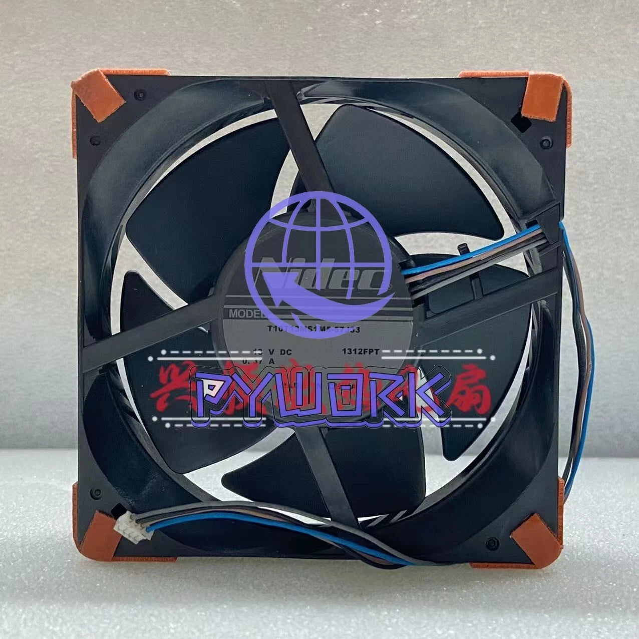 1PCS Nidec Fan T10T13MS1M5-57J33 13V 0.37A 10CM 4 wire projector cooling fan