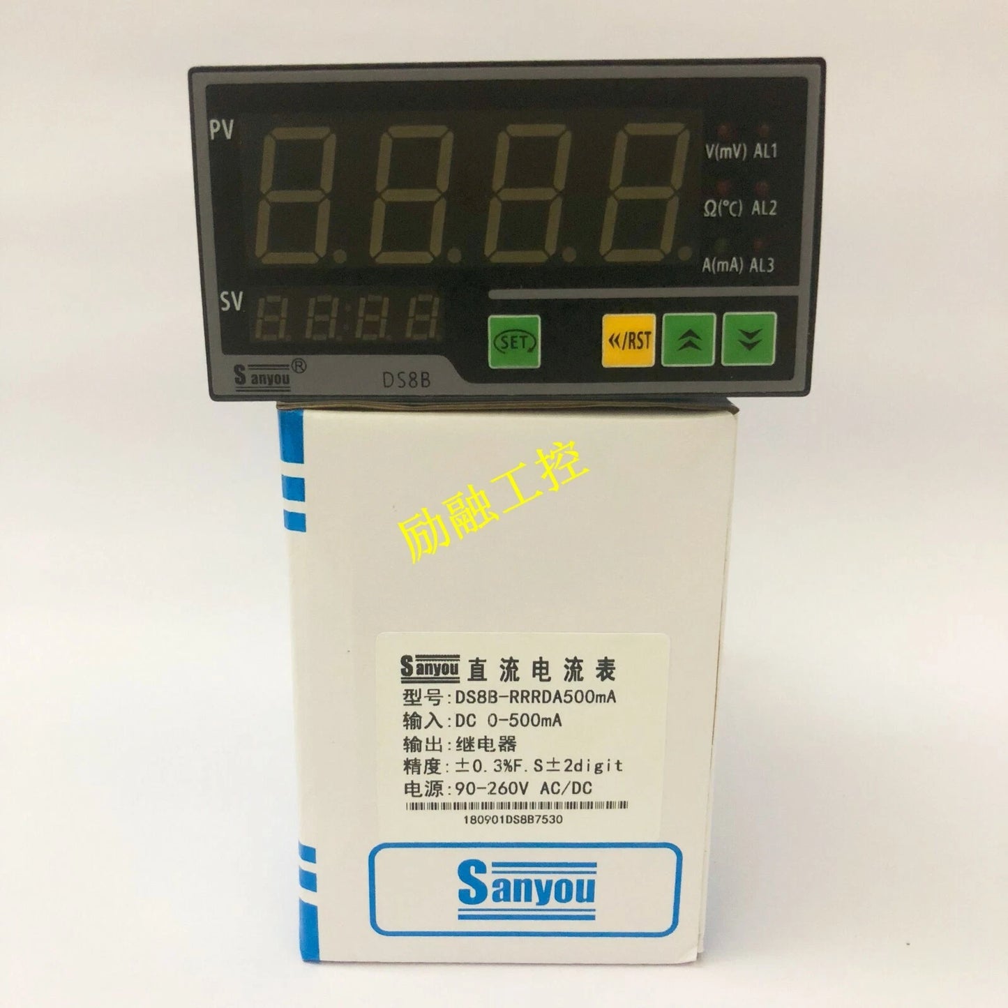 1pcs sanyou DS8B-RRRDA500mA DC ammeter