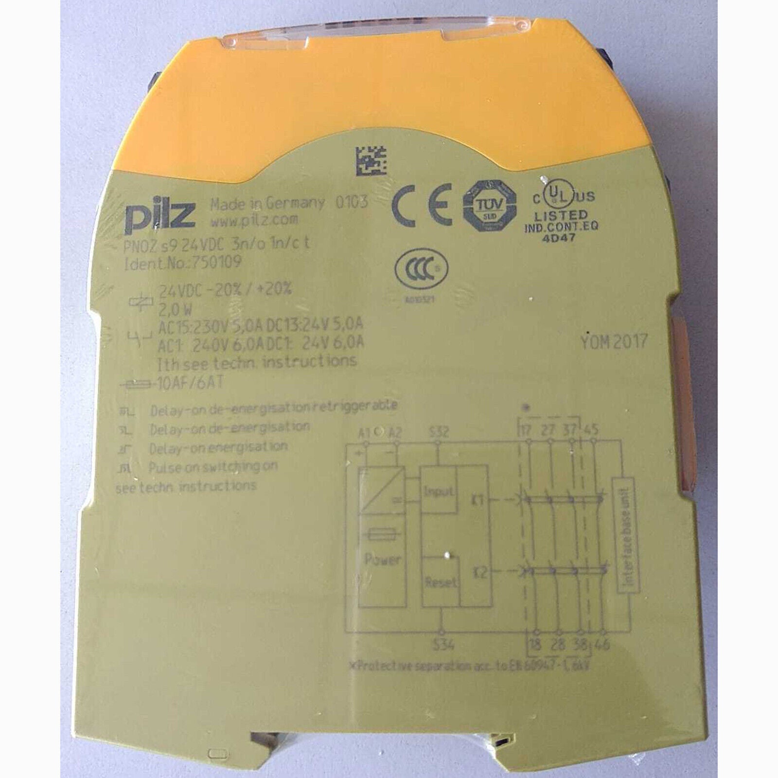 new Pilz safety relay PNOZ S9 24VDC 750109  1PCS 750109