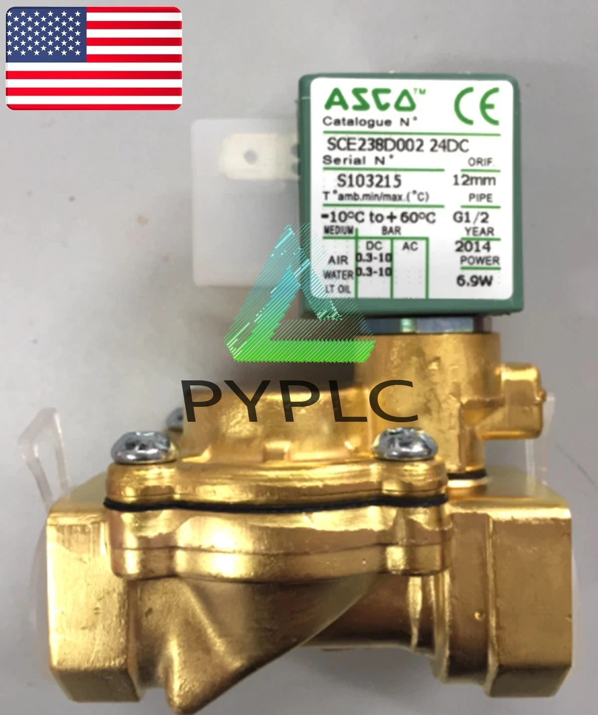 ASCO SCE238D002 Solenoid Valve 24VDC - US Stock