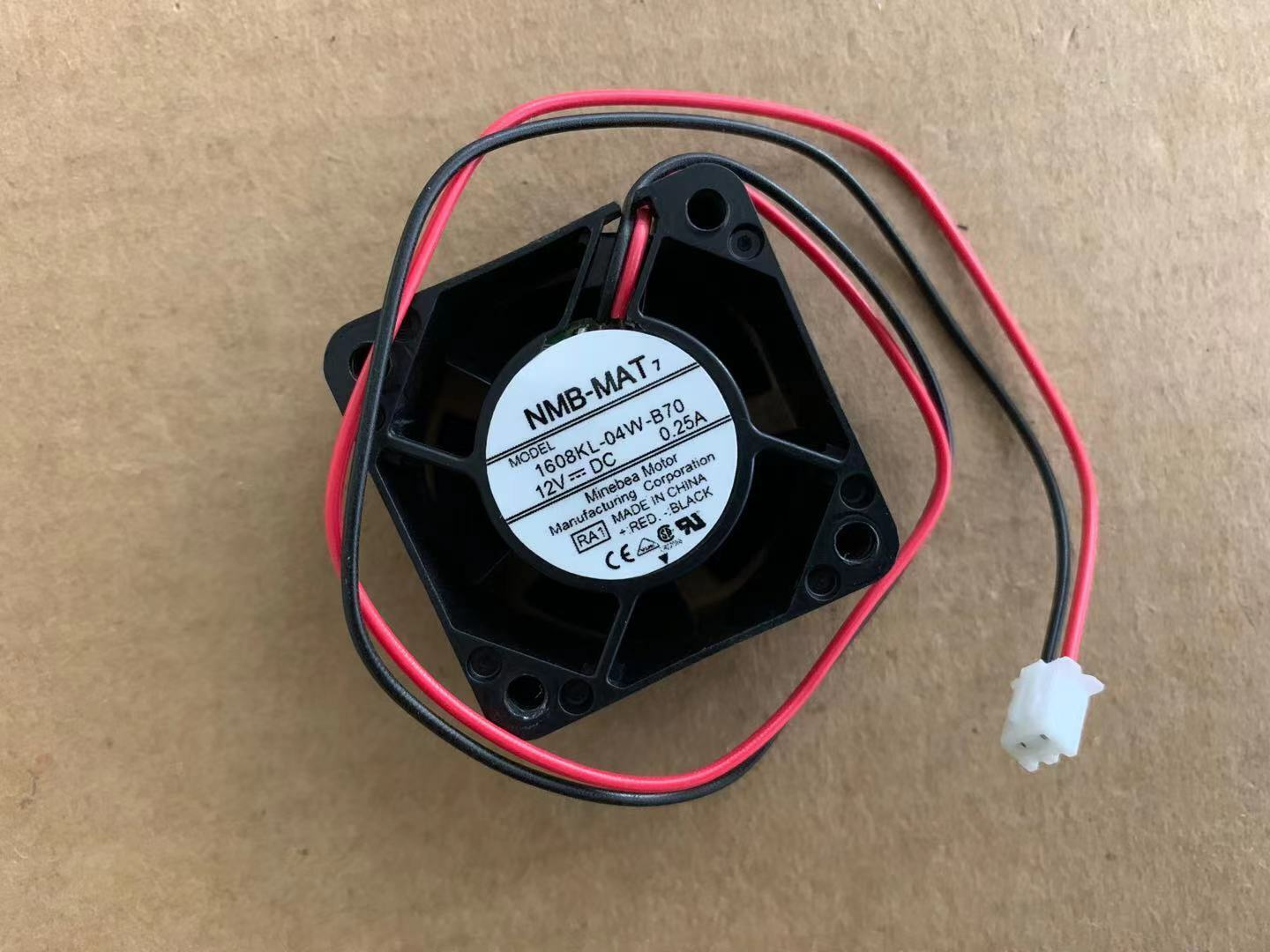 new NMB-MAT 4020 12V 0.25A 1608KL-04W-B70 4CM 2-wire cooling fan