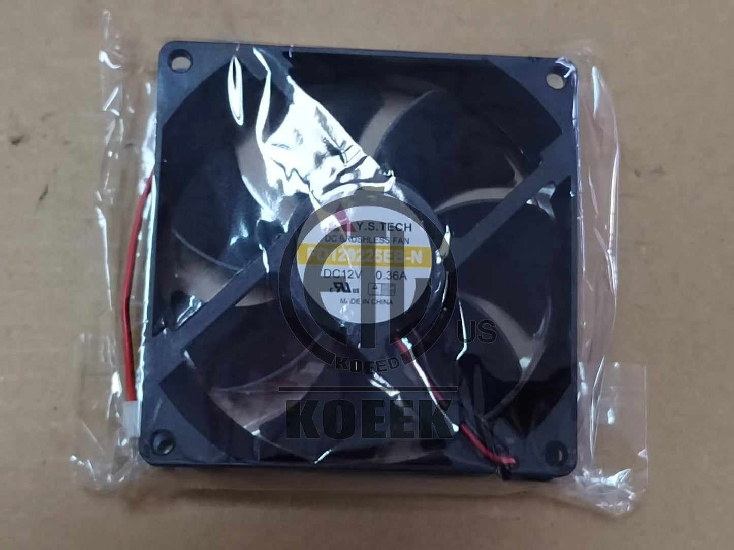 Y.S.TECH FD129225EB-N 9025 12V 0.36A computer case power cooling fan