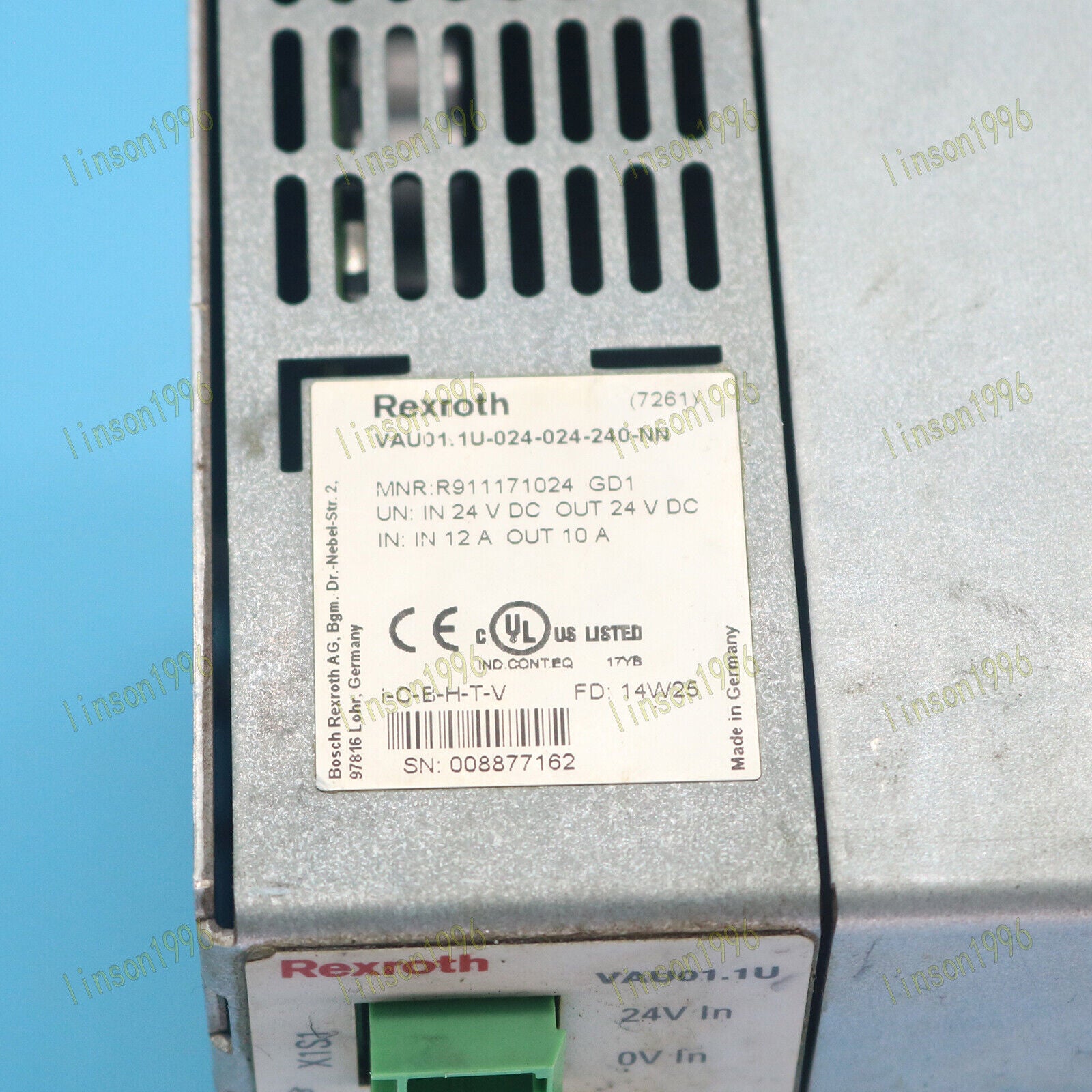 used REXROTH VAU01.1U-024-024-240-NN  Tested Good OK REXROTH