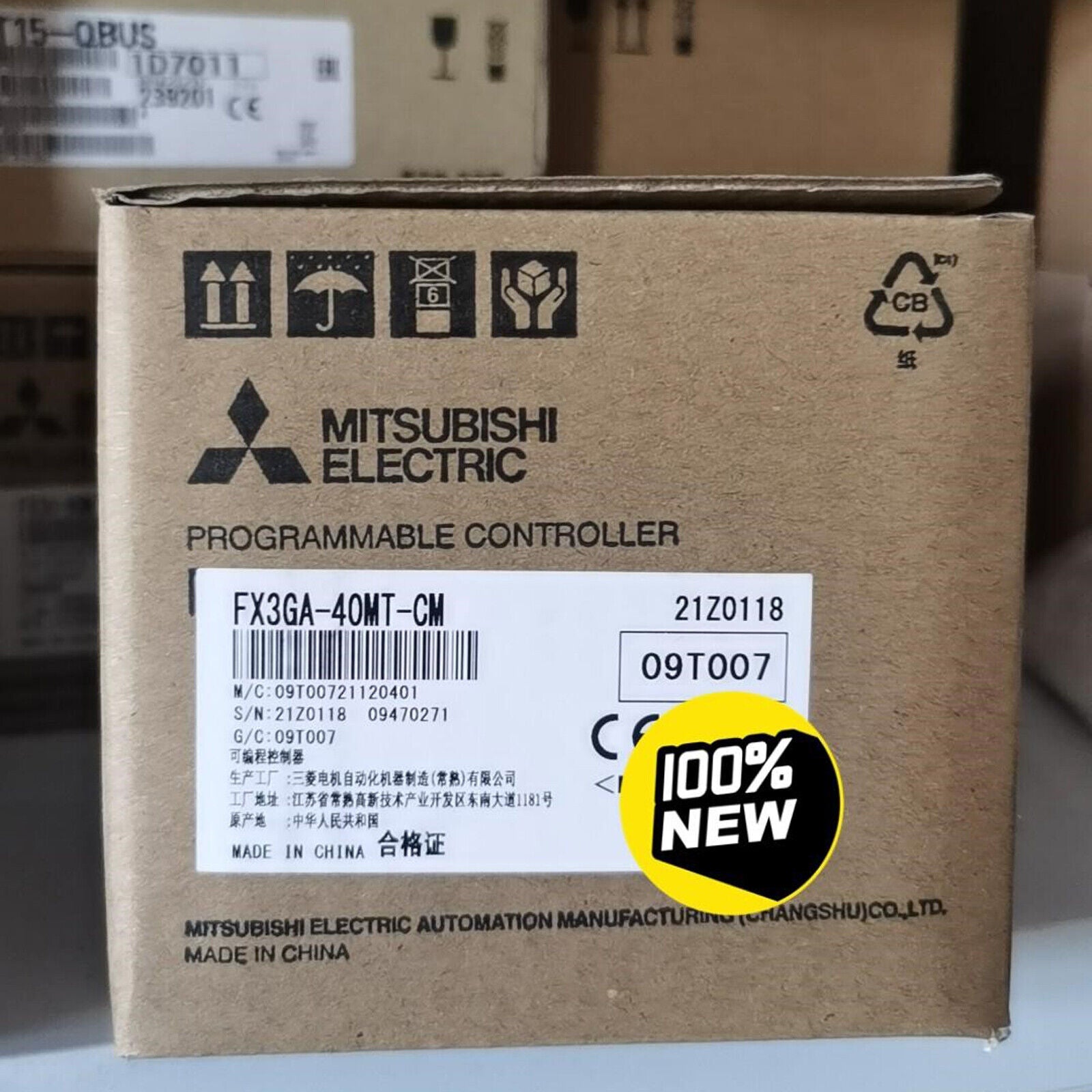 new 1PC  Mitsubishi IN BOX PLC MODULE FX3GA-40MT-CM ONE year Mitsubishi