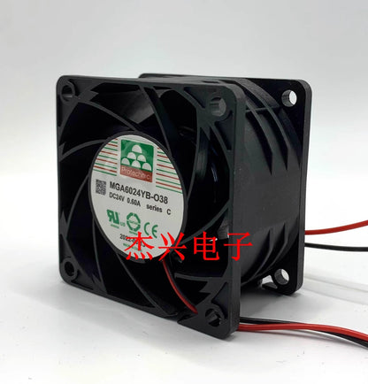 MAGIC MGA6024YB-O38 DC24V 0.60A 2-wire high airflow inverter cooling fan