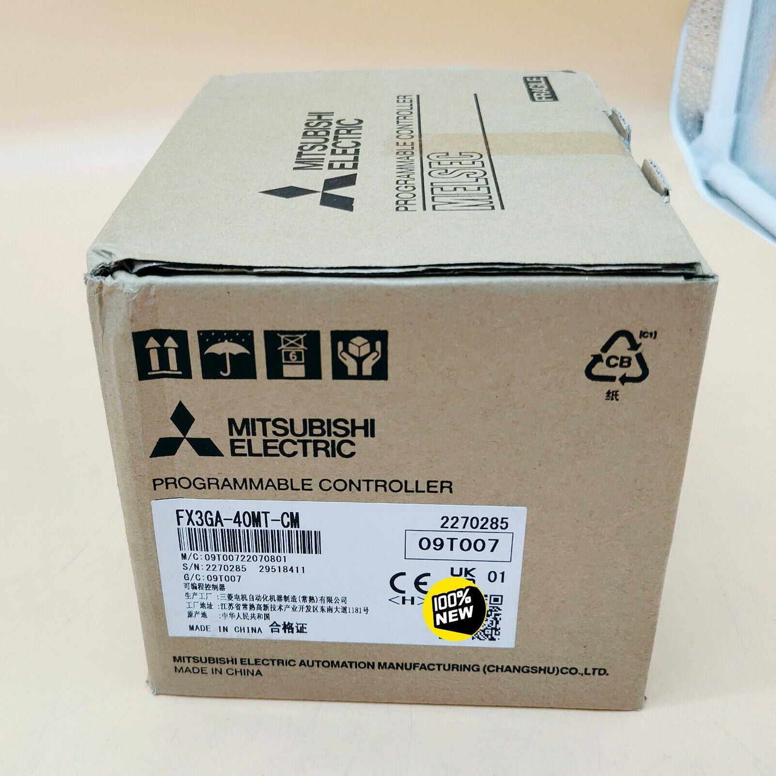 new 1PC  Mitsubishi IN BOX PLC MODULE FX3GA-40MT-CM ONE year Mitsubishi